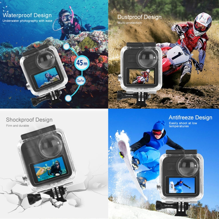 PULUZ 45m Underwater Waterproof Housing Diving Case for GoPro MAX, with Buckle Basic Mount & Screw - Waterproof Cases by PULUZ | Online Shopping South Africa | PMC Jewellery | Buy Now Pay Later Mobicred