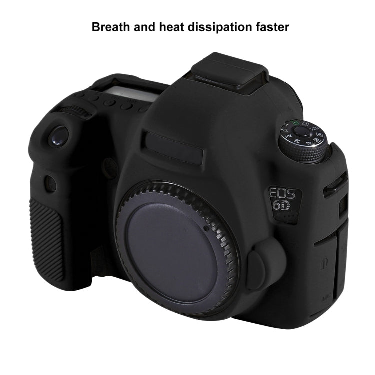 PULUZ Soft Silicone Protective Case for Canon EOS 6D(Black) - Protective Case by PULUZ | Online Shopping South Africa | PMC Jewellery | Buy Now Pay Later Mobicred