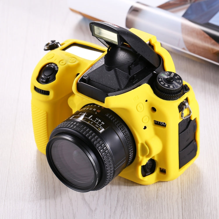 PULUZ Soft Silicone Protective Case for Nikon D750(Yellow) - Protective Case by PULUZ | Online Shopping South Africa | PMC TechLife | Buy Now Pay Later Mobicred