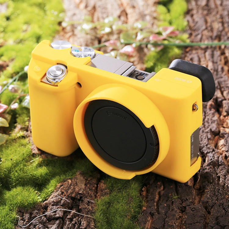 PULUZ Soft Silicone Protective Case for Sony ILCE-6000 / A6000(Yellow) - Protective Case by PULUZ | Online Shopping South Africa | PMC TechLife | Buy Now Pay Later Mobicred