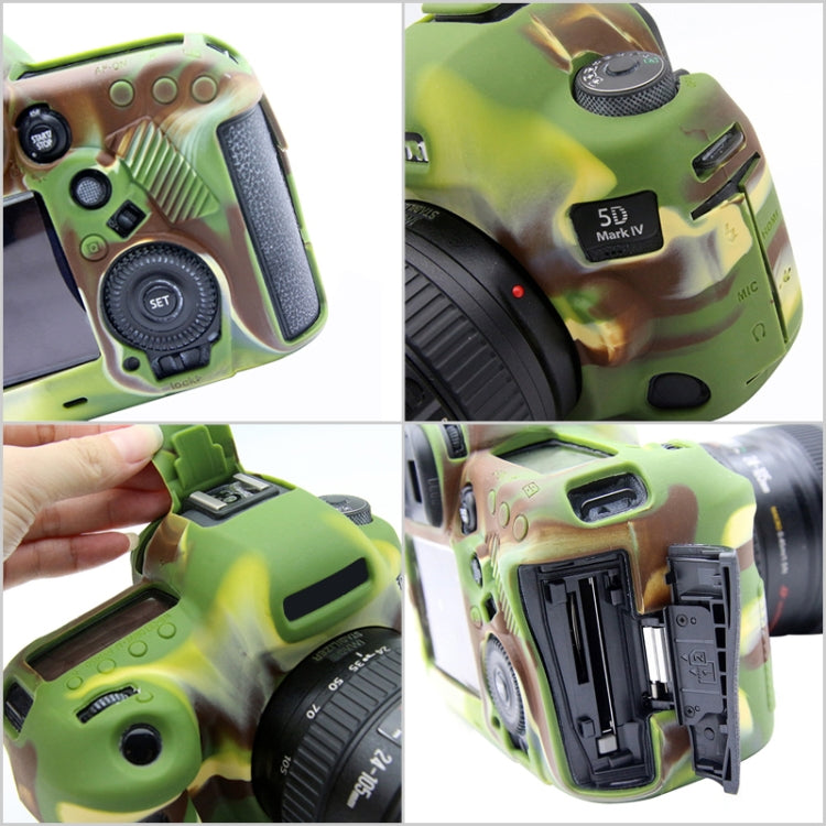 PULUZ Soft Silicone Protective Case for Canon EOS 5D Mark IV(Camouflage) - Protective Case by PULUZ | Online Shopping South Africa | PMC TechLife | Buy Now Pay Later Mobicred