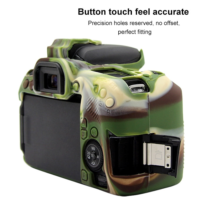 PULUZ Soft Silicone Protective Case for Canon EOS 77D(Camouflage) - free shipping - PMC TechLife - Order now!
