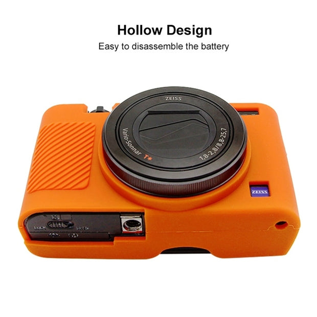 PULUZ Soft Silicone Protective Case for Sony RX100 III / IV / V(Orange) - Protective Case by PULUZ | Online Shopping South Africa | PMC TechLife | Buy Now Pay Later Mobicred