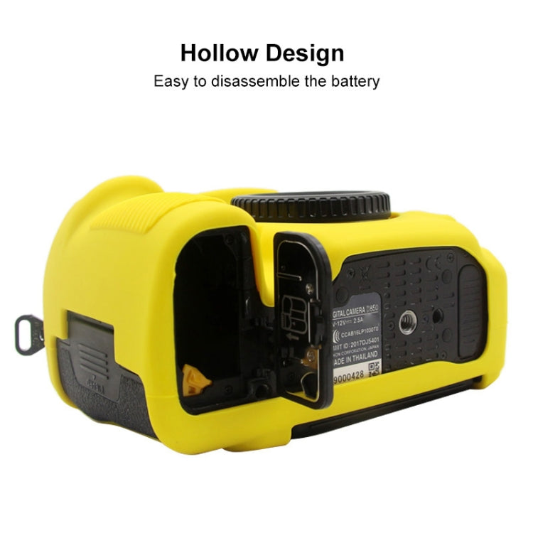 PULUZ Soft Silicone Protective Case for Nikon D850(Yellow) - Protective Case by PULUZ | Online Shopping South Africa | PMC TechLife | Buy Now Pay Later Mobicred