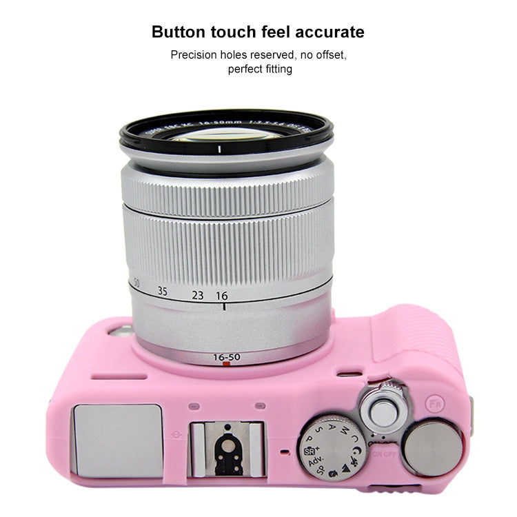PULUZ Soft Silicone Protective Case for FUJIFILM X-A3 / X-A10(Pink) - Protective Case by PULUZ | Online Shopping South Africa | PMC TechLife | Buy Now Pay Later Mobicred