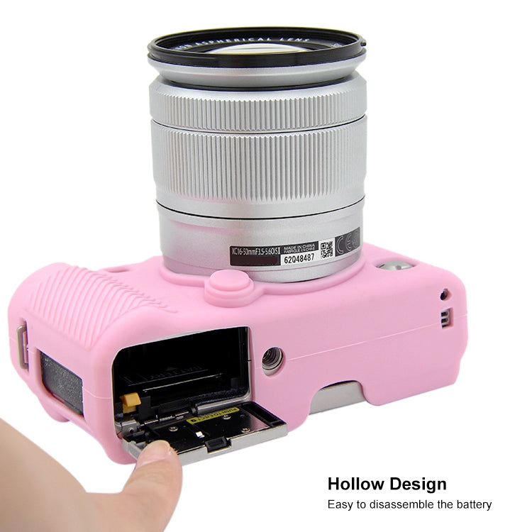 PULUZ Soft Silicone Protective Case for FUJIFILM X-A3 / X-A10(Pink) - Protective Case by PULUZ | Online Shopping South Africa | PMC TechLife | Buy Now Pay Later Mobicred