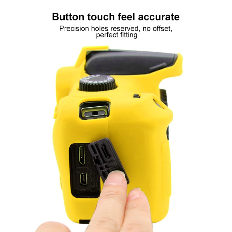 PULUZ Soft Silicone Protective Case for Canon EOS 3000D / 4000D(Yellow) - free shipping - PMC TechLife - Order now!