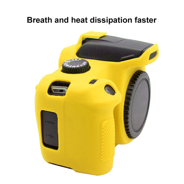 PULUZ Soft Silicone Protective Case for Canon EOS 3000D / 4000D(Yellow) - free shipping - PMC TechLife - Order now!