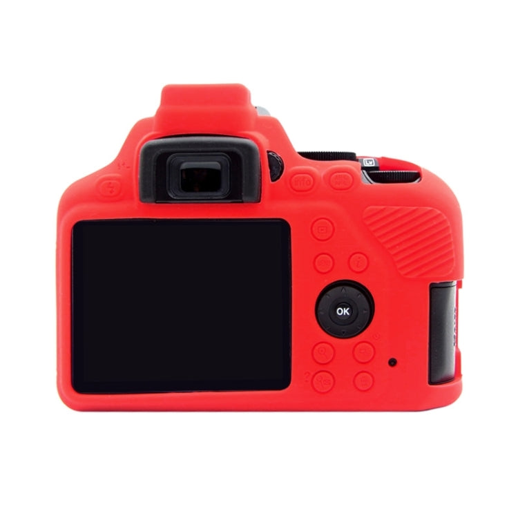 PULUZ Soft Silicone Protective Case for Nikon D3500(Red) - free shipping - PMC TechLife - Order now!