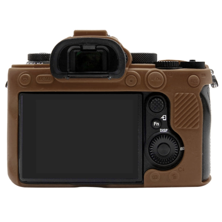PULUZ Soft Silicone Protective Case for Sony ILCE-9M2/ Alpha 9 II / A92(Coffee) - Protective Case by PULUZ | Online Shopping South Africa | PMC Jewellery | Buy Now Pay Later Mobicred