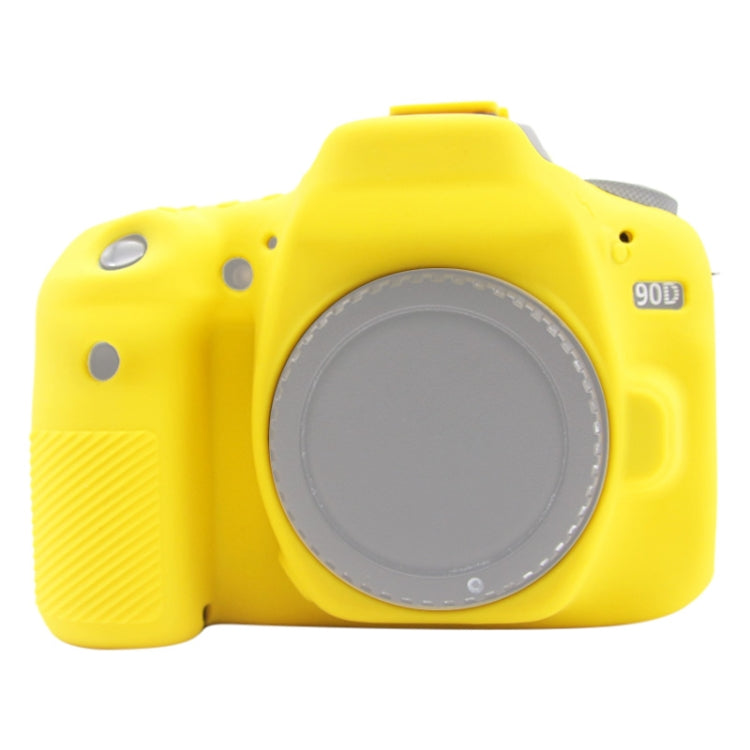PULUZ Soft Silicone Protective Case for Canon EOS 90D(Yellow) - free shipping - PMC TechLife - Order now!