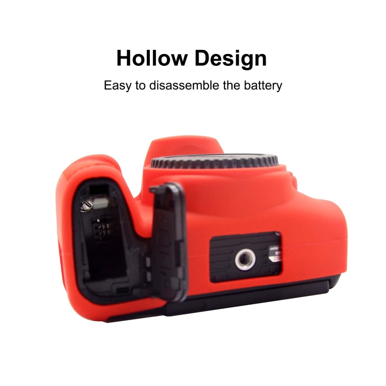 PULUZ Soft Silicone Protective Case for Canon EOS 850D(Red) - free shipping - PMC TechLife - Order now!