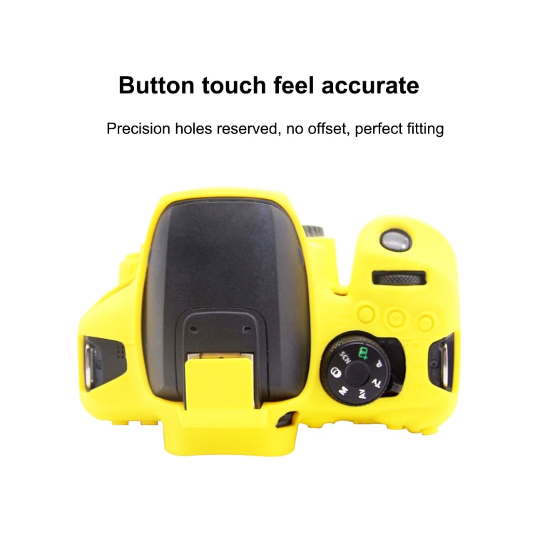 PULUZ Soft Silicone Protective Case for Canon EOS 850D(Yellow) - Protective Case by PULUZ | Online Shopping South Africa | PMC TechLife | Buy Now Pay Later Mobicred
