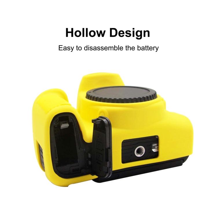 PULUZ Soft Silicone Protective Case for Canon EOS 850D(Yellow) - Protective Case by PULUZ | Online Shopping South Africa | PMC TechLife | Buy Now Pay Later Mobicred