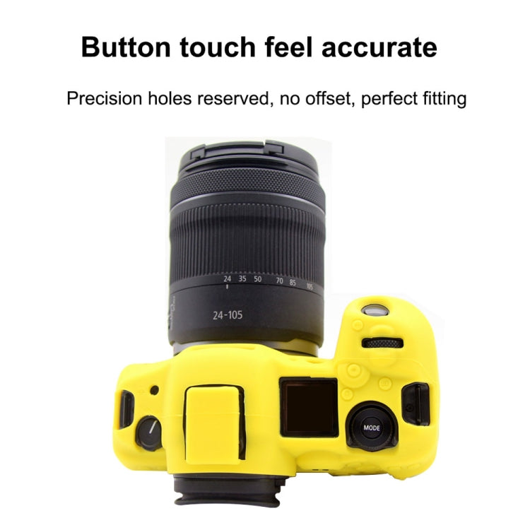 PULUZ Soft Silicone Protective Case for Canon EOS R5(Yellow) - Protective Case by PULUZ | Online Shopping South Africa | PMC Jewellery | Buy Now Pay Later Mobicred