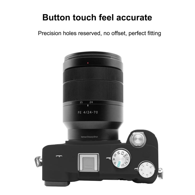 PULUZ Soft Silicone Protective Case for Sony A7C / ILCE-7C(Black) - Protective Case by PULUZ | Online Shopping South Africa | PMC Jewellery | Buy Now Pay Later Mobicred