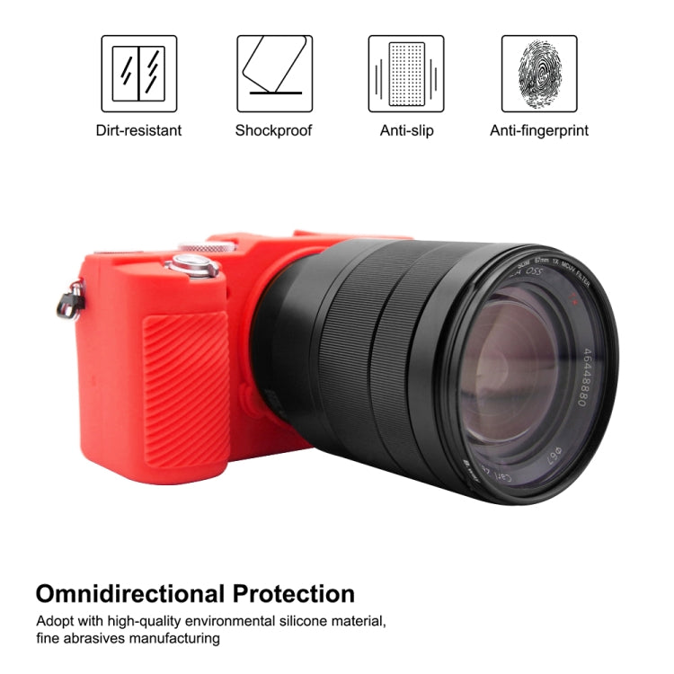 PULUZ Soft Silicone Protective Case for Sony A7C / ILCE-7C(Red) - Protective Case by PULUZ | Online Shopping South Africa | PMC TechLife | Buy Now Pay Later Mobicred