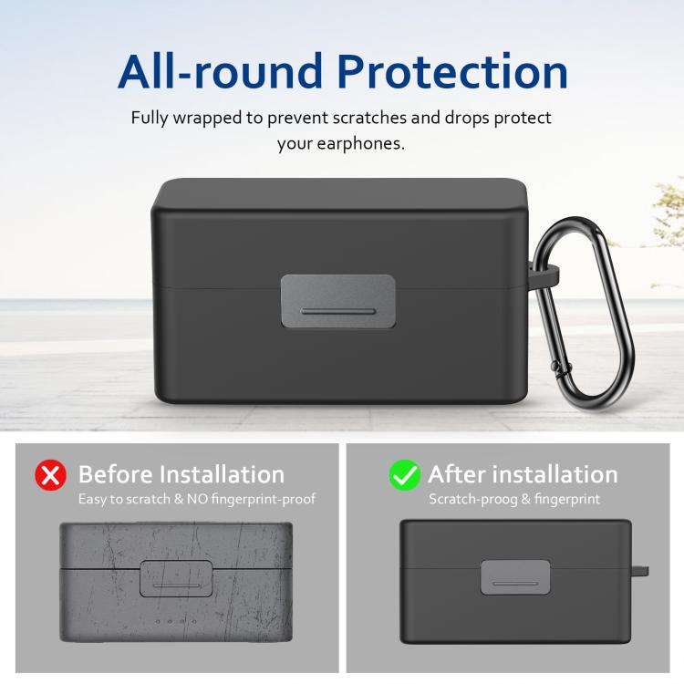 For DJI Mic 2 PULUZ Charging Case Silicone Scratch-proof Protective Cover (Black) - free shipping - PMC TechLife - Order now!