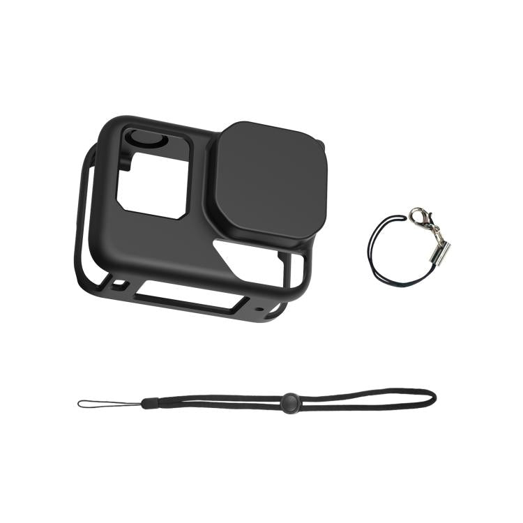 For Insta360 Ace Pro 2 PULUZ Body Silicone Protective Case with Lens Cap & Strap (Black) - free shipping - PMC TechLife - Order now!
