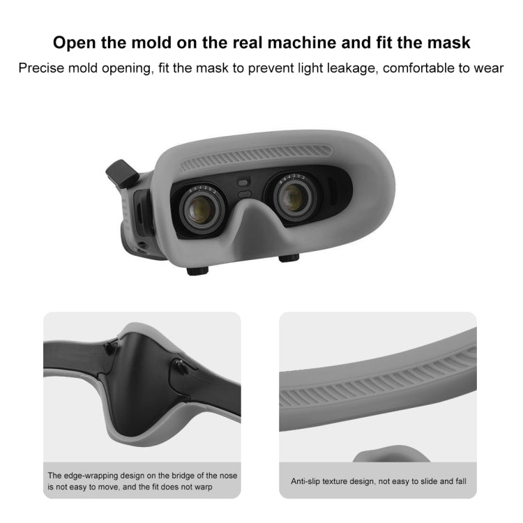 For DJI Avata Goggles 2 PULUZ Flying Eye Mask Silicone Protective Case (Grey) -  by PULUZ | Online Shopping South Africa | PMC Jewellery | Buy Now Pay Later Mobicred