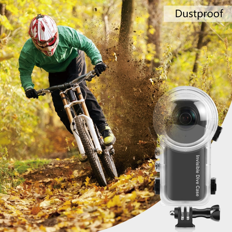 For Insta360 X3 PULUZ Invisible Dive Case 50m Waterproof Sealed Case (Transparent) - free shipping - PMC TechLife - Order now!