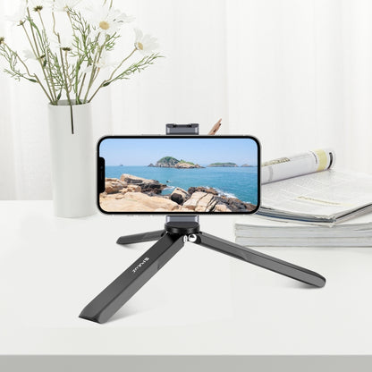 For DJI Osmo Pocket 3 / Insta360 X4 PULUZ Aluminum Alloy Metal Tripod (Black) - Mount & Holder by PULUZ | Online Shopping South Africa | PMC Jewellery | Buy Now Pay Later Mobicred