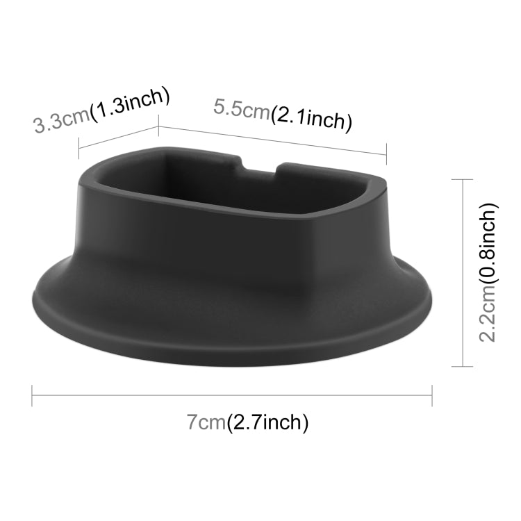 For Insta360 X4 PULUZ Silicone Dock Desktop Fixed Base Bracket (Black) - Mount & Holder by PULUZ | Online Shopping South Africa | PMC TechLife | Buy Now Pay Later Mobicred