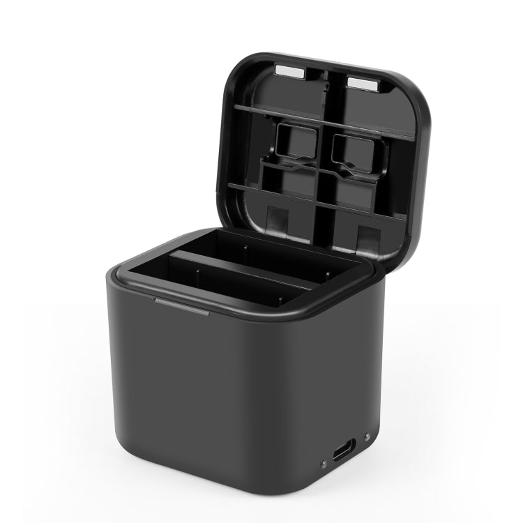 For Insta360 Ace Pro 2 / Pro 1 / Ace PULUZ Battery Charging Box Battery & Memory Card Storage Case (Black) - Others by PULUZ | Online Shopping South Africa | PMC TechLife | Buy Now Pay Later Mobicred