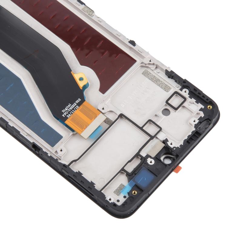 For ZTE Blade V70 Max LCD Screen Digitizer Full Assembly with Frame (Black) - free shipping - PMC TechLife - Order now!