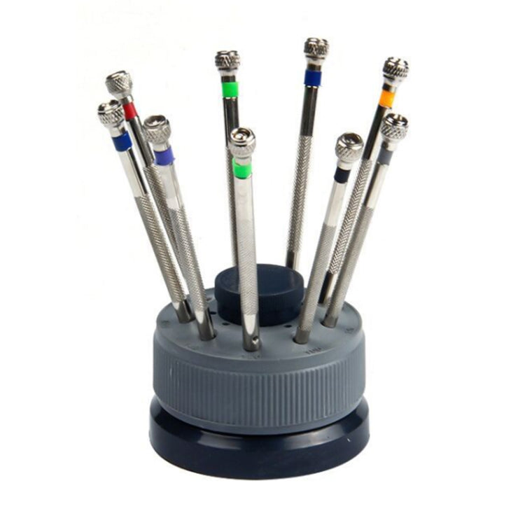 9 PCS 0.5mm-2.5mm Watch Repair Screwdriver Tools Set Kit(Silver) - free shipping - PMC TechLife - Order now!