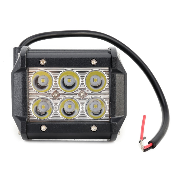 18W CREE 6 LED White Light Condenser Engineering Lamp / Waterproof IP67 SUVs Light, DC 10-30V(Black) - Work Lights by PMC Jewellery | Online Shopping South Africa | PMC Jewellery | Buy Now Pay Later Mobicred