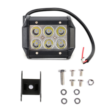 18W CREE 6 LED White Light Condenser Engineering Lamp / Waterproof IP67 SUVs Light, DC 10-30V(Black) - Work Lights by PMC Jewellery | Online Shopping South Africa | PMC Jewellery | Buy Now Pay Later Mobicred