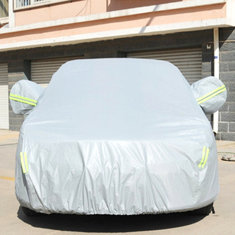 PEVA Anti-Dust Waterproof Sunproof Hatchback Car Cover with Warning Strips, Fits Cars up to 4.4m(172 inch) in Length - PE Material by PMC Jewellery | Online Shopping South Africa | PMC Jewellery | Buy Now Pay Later Mobicred