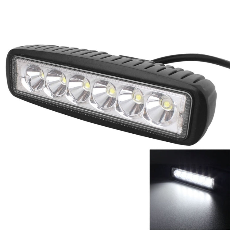 18W 1440LM Epistar 6 LED White Slot Beam Car Work Lamp Bar Light Waterproof IP67, DC 10-30V - Work Lights by PMC Jewellery | Online Shopping South Africa | PMC Jewellery | Buy Now Pay Later Mobicred