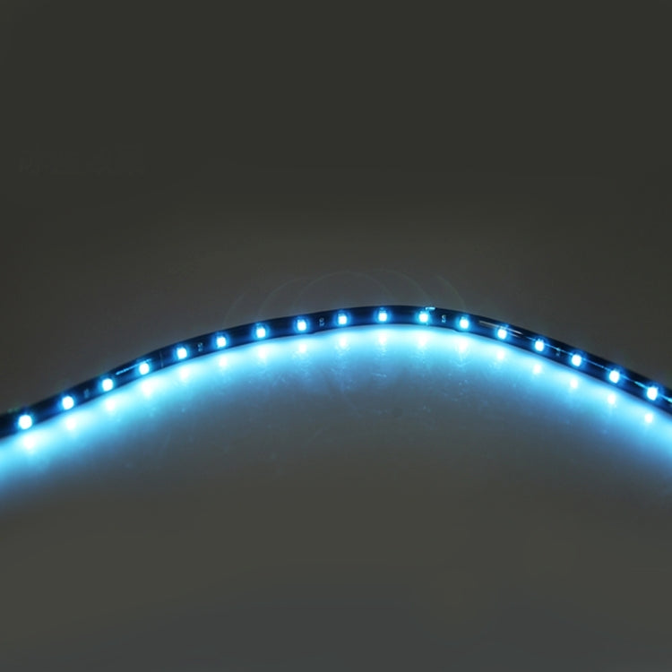 10 PCS 30cm 15 LED Waterproof Flexible Car Strip Light, DC 12V(Ice Blue Light) - Decorative Lights by PMC TechLife | Online Shopping South Africa | PMC TechLife | Buy Now Pay Later Mobicred