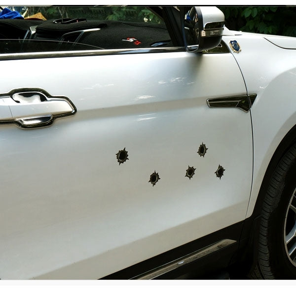 6 in 1 Anti-scratch Bullet Hole Decoration Car Sticker, Size: 4cm x 4cm - Decorative Sticker by PMC Jewellery | Online Shopping South Africa | PMC Jewellery