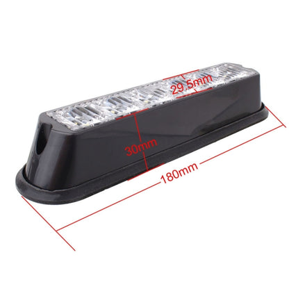 18W 1080LM 6-LED Red Light Wired Car Flashing Warning Signal Lamp, DC 12-24V, Wire Length: 90cm - Warning Lights by PMC Jewellery | Online Shopping South Africa | PMC Jewellery | Buy Now Pay Later Mobicred