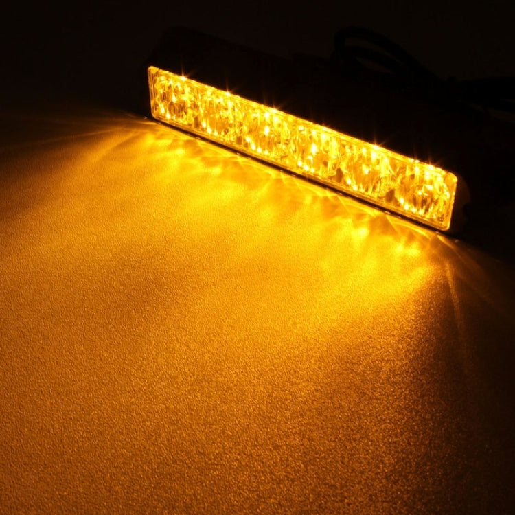 18W 1080LM 6-LED Yellow Light Wired Car Flashing Warning Signal Lamp, DC 12-24V, Wire Length: 90cm - Warning Lights by PMC Jewellery | Online Shopping South Africa | PMC Jewellery | Buy Now Pay Later Mobicred