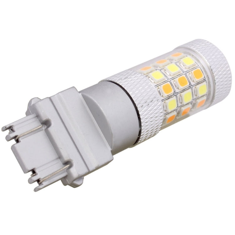 T25 8W 420LM White + Yellow Light 42 LED 2835 SMD Car Brake Light Steering Light Bulb, DC 12V - Brake Lights by PMC Jewellery | Online Shopping South Africa | PMC Jewellery | Buy Now Pay Later Mobicred