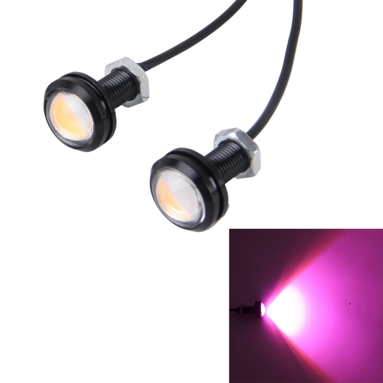 2 PCS 3W  Waterproof Eagle Eye light LED Light for Vehicles, Cable Length: 60cm(Pink Light) - free shipping - PMC TechLife - Order now!