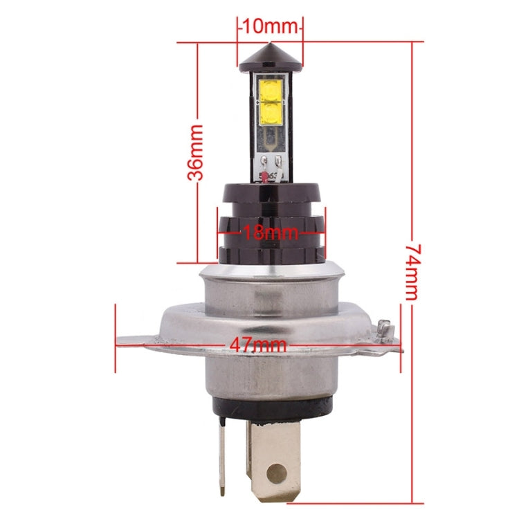 H4 20W 800LM White Light 4 XT-E LED Car Daytime Running Light Headlight Bulb, DC 12-24V - free shipping - PMC TechLife - Order now!