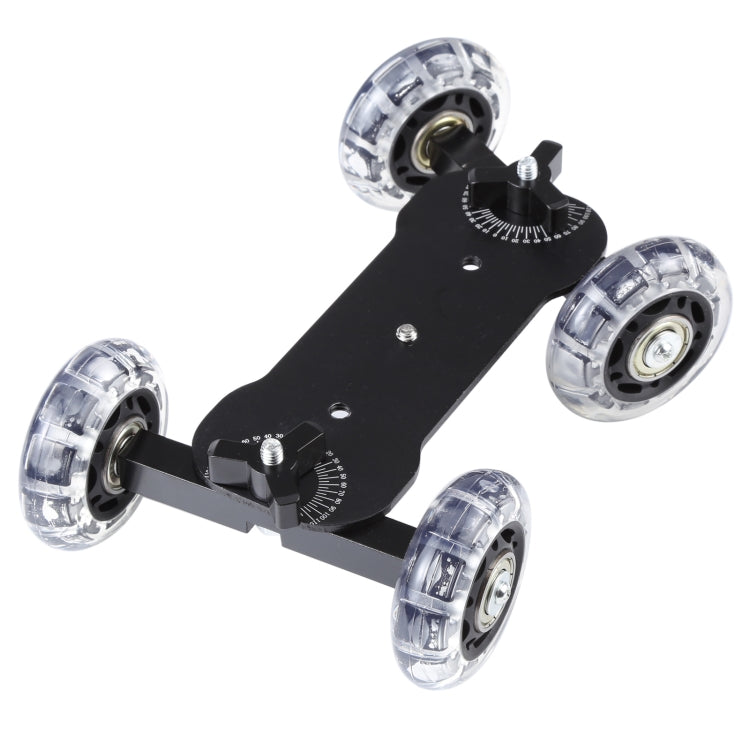 Floor Table Video Slider Track Dolly Car for DSLR Camera(Black) - free shipping - PMC TechLife - Order now!