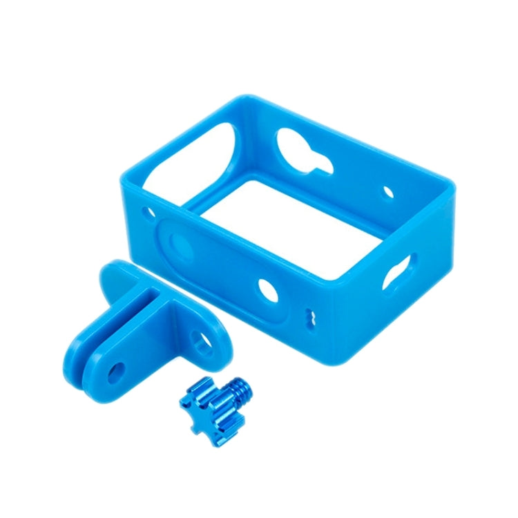 TMC Plastic Frame Mount Housing For Xiaomi Yi Sport Camera(HR319-BU)(Blue) - Protective Frame by TMC | Online Shopping South Africa | PMC Jewellery | Buy Now Pay Later Mobicred