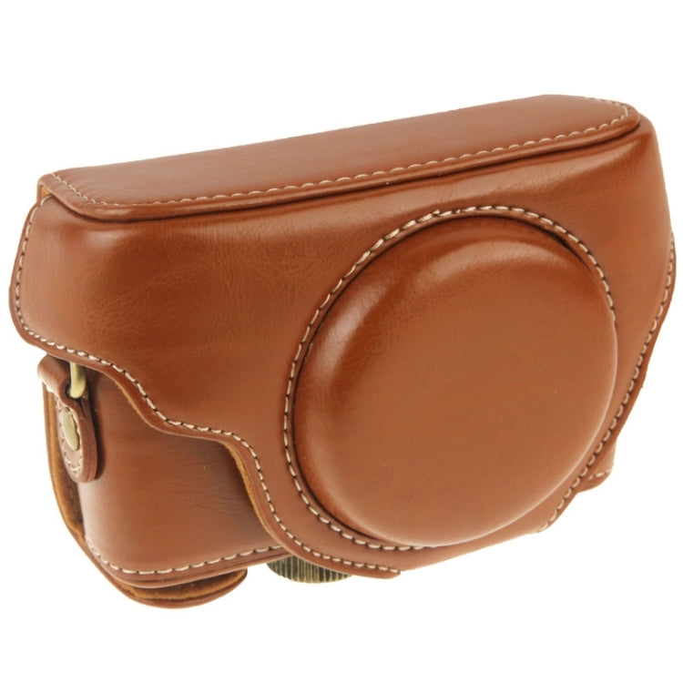 Retro Style PU Leather Camera Case Bag with Strap for Sony RX100 M3 / M4 / M5(Brown) - free shipping - PMC TechLife - Order now!