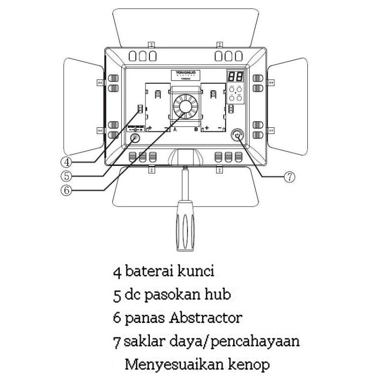 YONGNUO YN900 900pcs LED Illumination Dimming Studio 3200K-5500K Video Light - free shipping - PMC TechLife - Order now!
