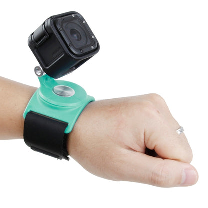 TMC HR357 360-degree Rotation Mount with Straps for GoPro Hero12 Black / Hero11 /10 /9 /8 /7 /6 /5, Insta360 Ace / Ace Pro, DJI Osmo Action 4 and Other Action Cameras(Green) - Wrist Strap by TMC | Online Shopping South Africa | PMC Jewellery | Buy Now Pay Later Mobicred