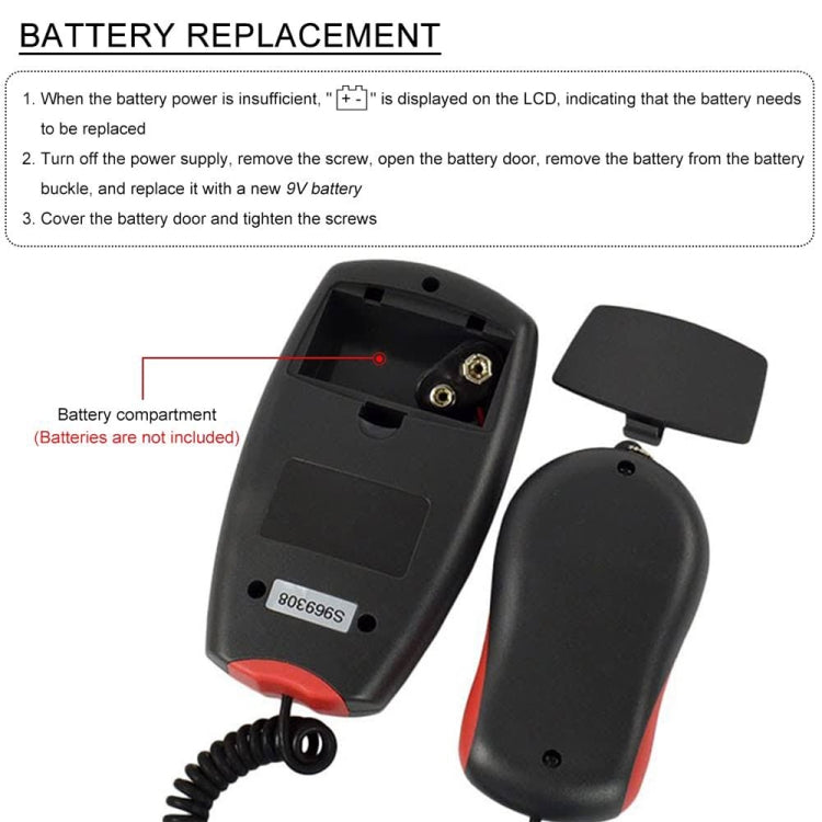 Digital Light Meter, Measuring Range: 1-100000 Lux(Red) - Light & Sound Meter by PMC TechLife | Online Shopping South Africa | PMC TechLife | Buy Now Pay Later Mobicred