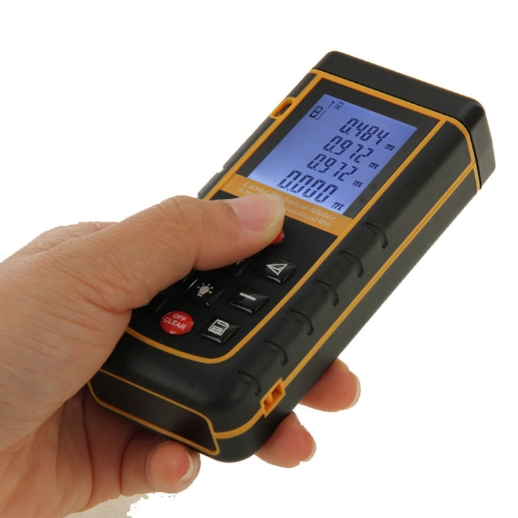 RZ-A60 1.9 inch LCD 60m Hand-held Laser Distance Meter with Level Bubble - Laser Rangefinder by PMC TechLife | Online Shopping South Africa | PMC TechLife | Buy Now Pay Later Mobicred