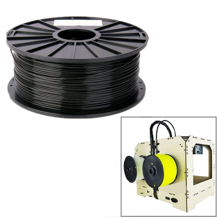 PLA 1.75 mm 3D Printer Filaments(Black) - Consumables by PMC TechLife | Online Shopping South Africa | PMC TechLife | Buy Now Pay Later Mobicred