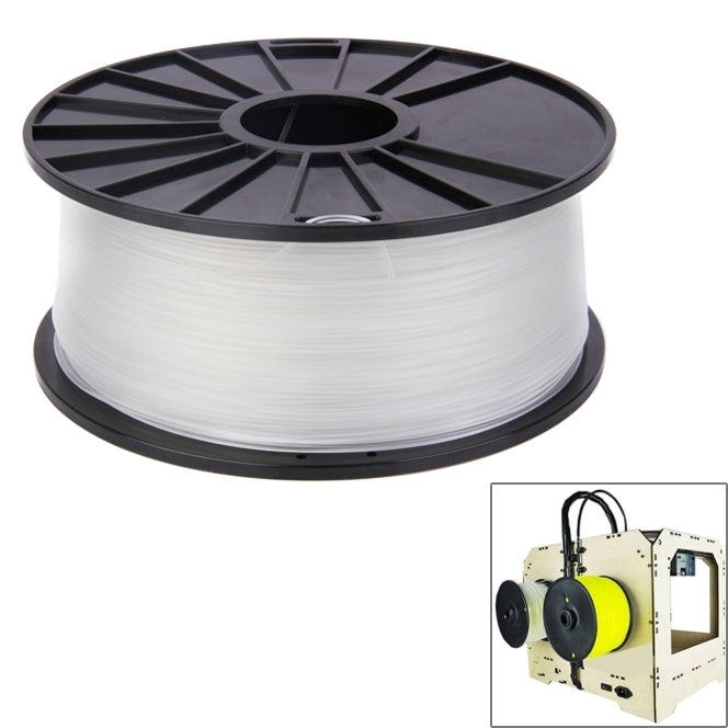 ABS 1.75 mm Color Series 3D Printer Filaments, about 395m(Transparent) - free shipping - PMC TechLife - Order now!